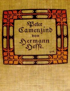 Peter Camenzind by Hermann Hesse, book cover