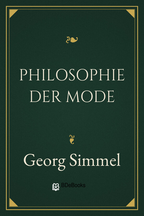 Buchcover: Philosophie der Mode von Georg Simmel