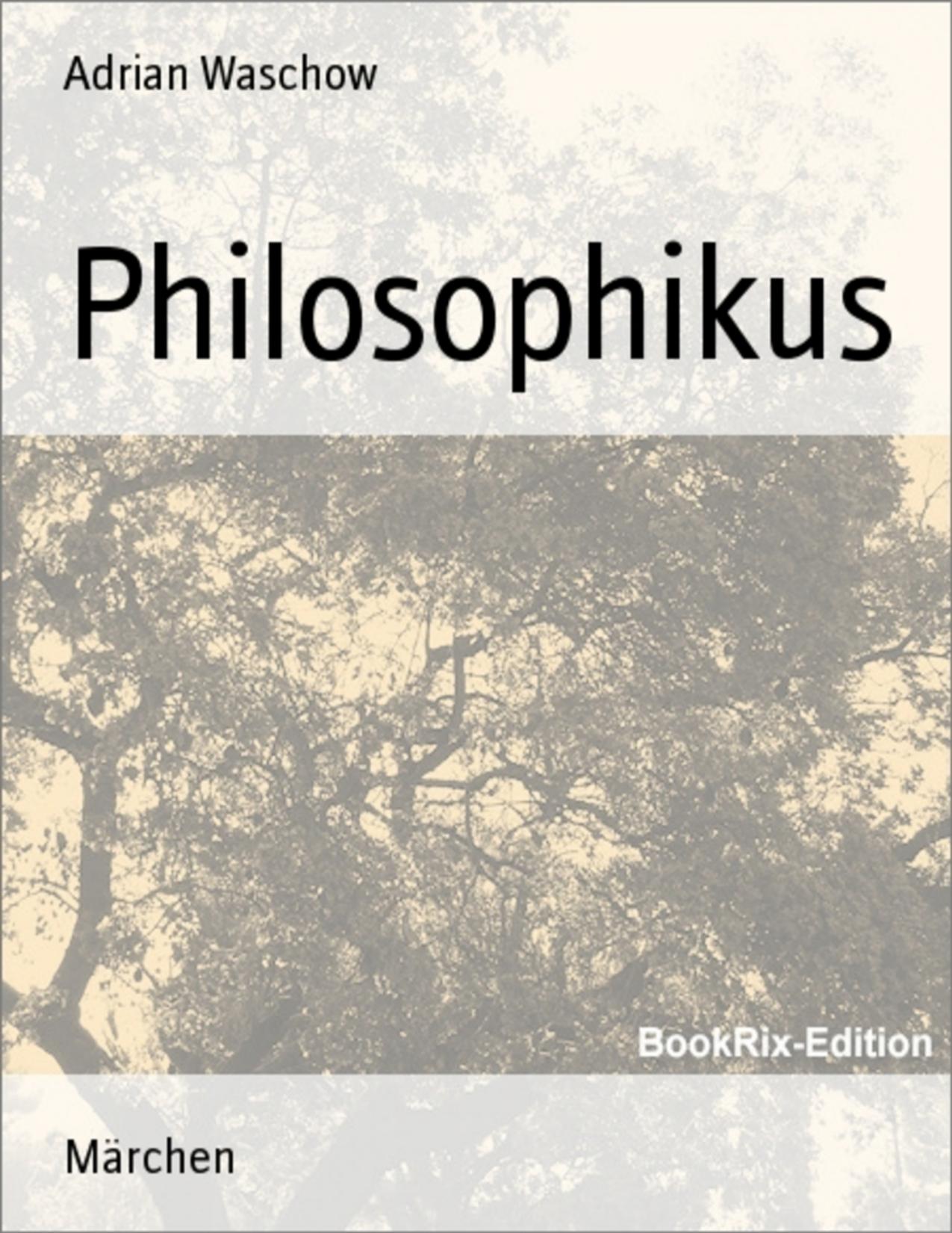 Buchcover: Philosophikus von Adrian Waschow