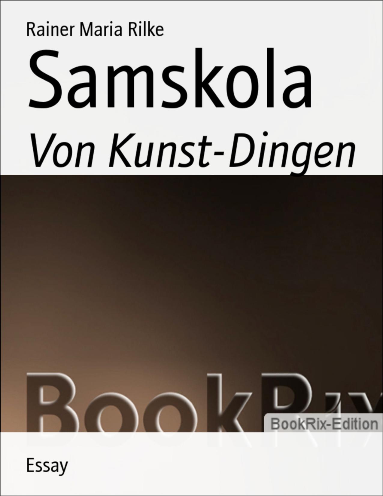 Buchcover: Samskola von Rainer Maria Rilke