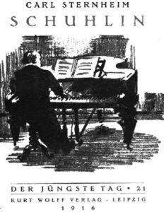 Schuhlin by Carl Sternheim, book cover