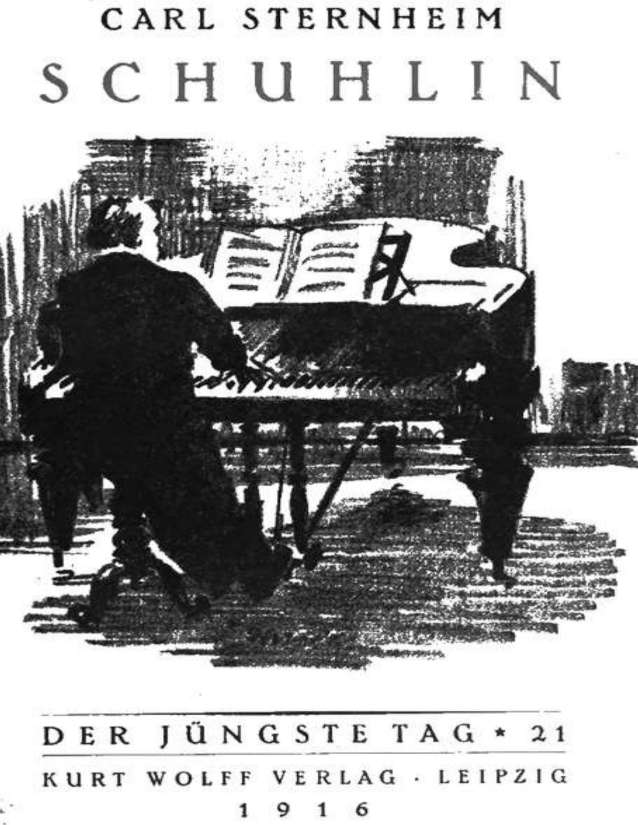 Buchcover: Schuhlin von Carl Sternheim