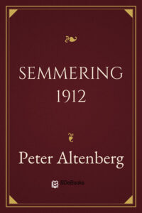 Semmering 1912 by Peter Altenberg, book cover