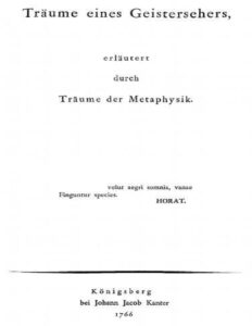 Träume eines Geistersehers, erläutert durch Träume der Metaphysik by Immanuel Kant, book cover