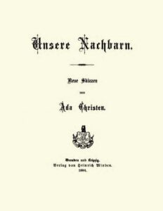 Unsere Nachbarn, Neue Skizzen by Ada Christen, book cover