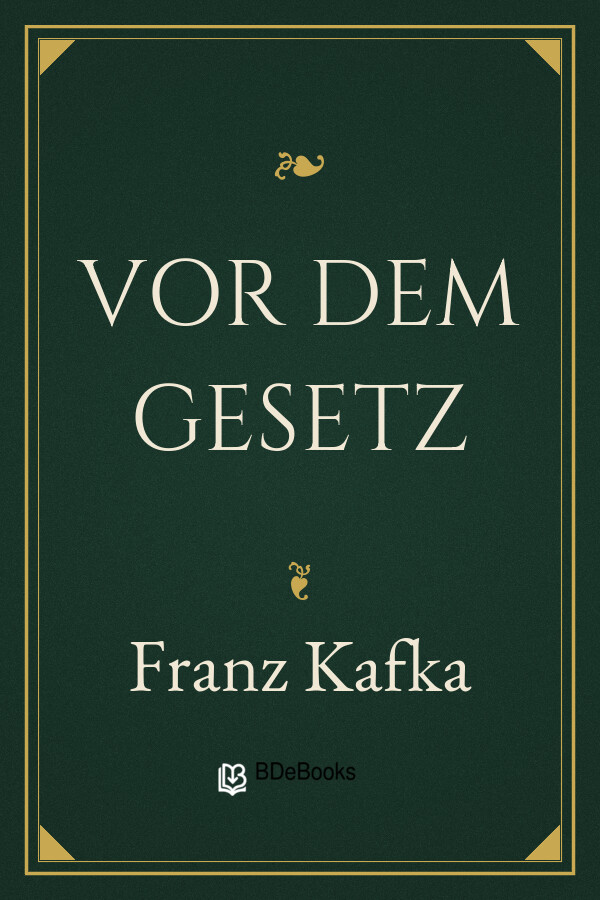 Buchcover: Vor dem Gesetz von Franz Kafka