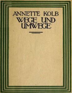 Wege und Umwege, Buchcover