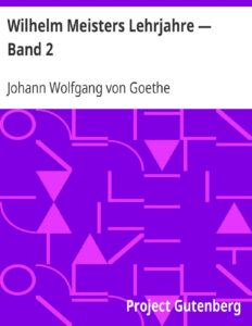 Wilhelm Meisters Lehrjahre: Zweites Buch by Johann Wolfgang von Goethe, book cover