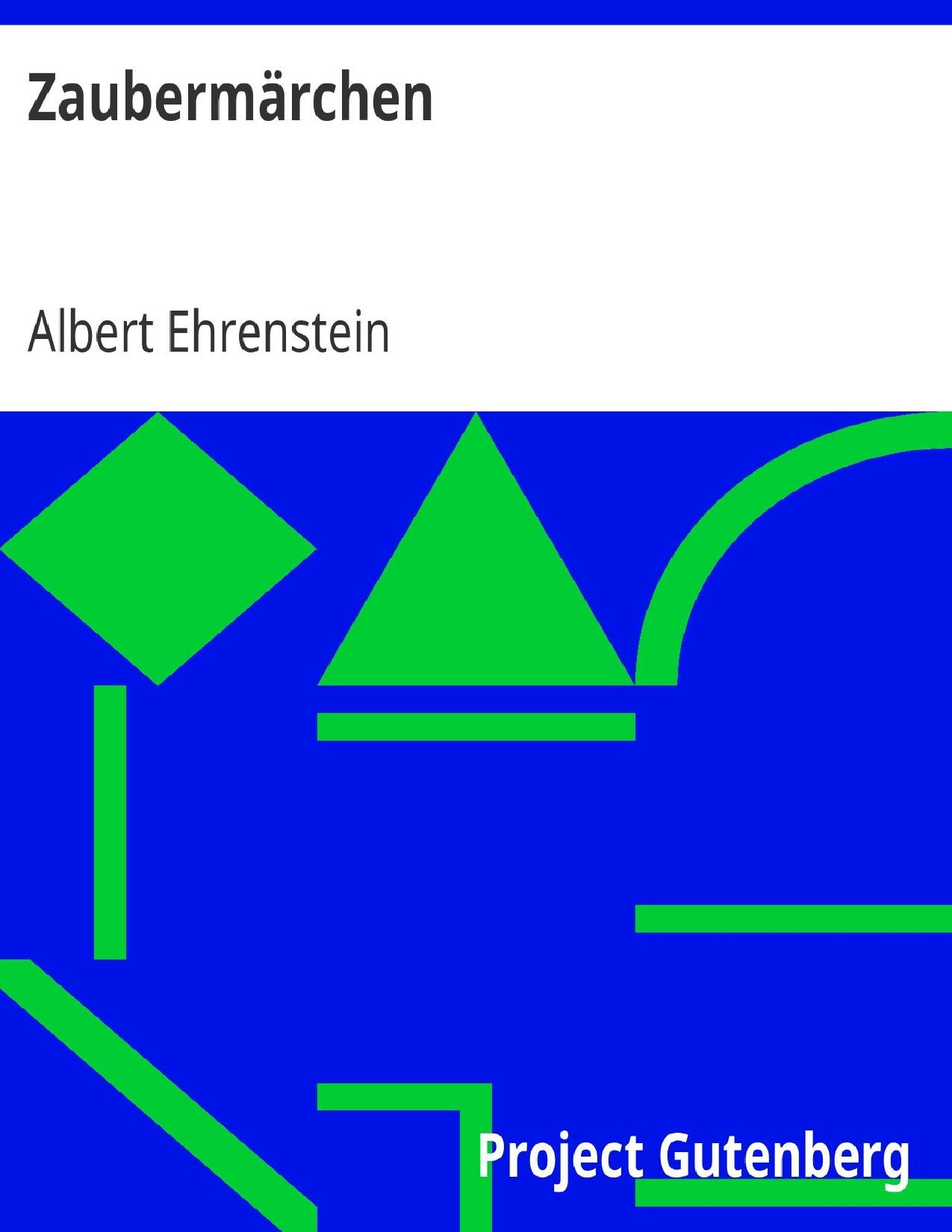 Buchcover: Zaubermärchen von Albert Ehrenstein