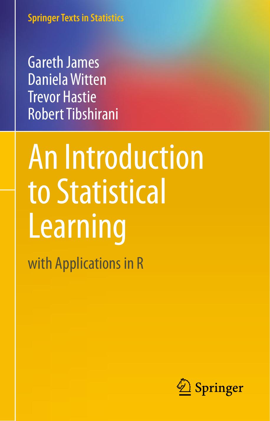 An Introduction to Statistical Learning