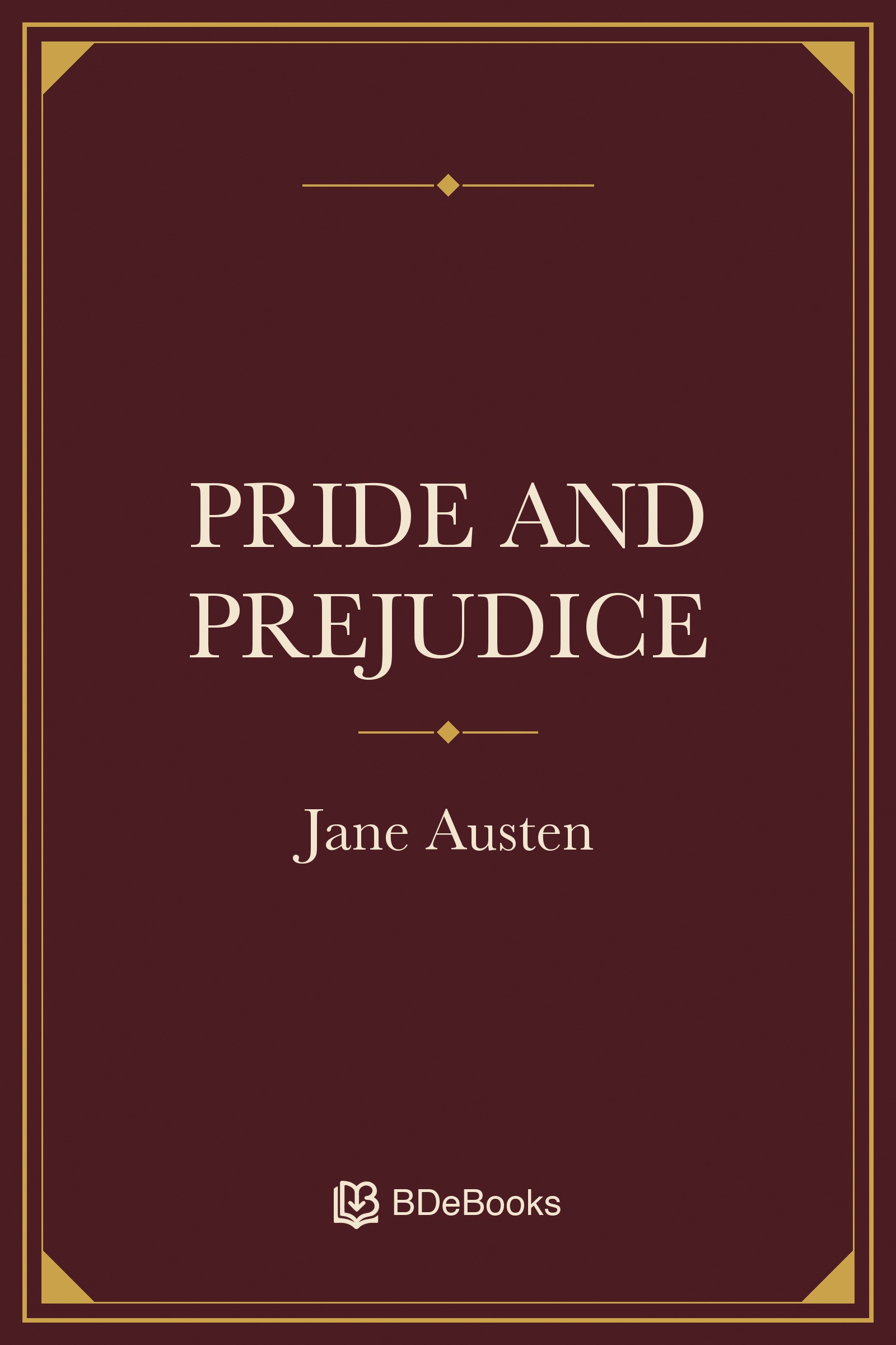 Pride and Prejudice. Original BDeBooks cover.