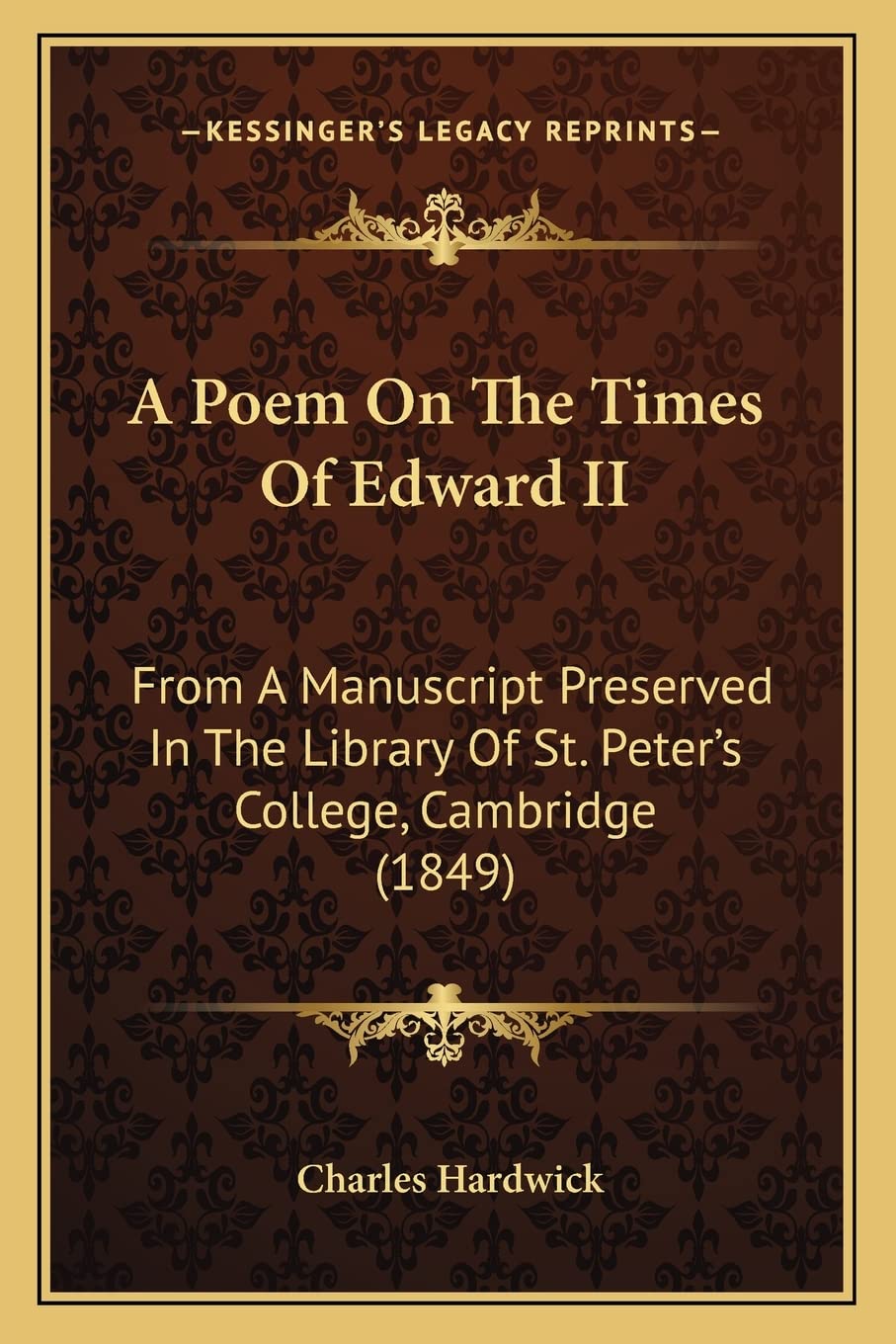 A Poem On The Times Of Edward II