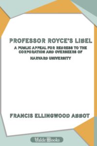 Professor Royce's Libel