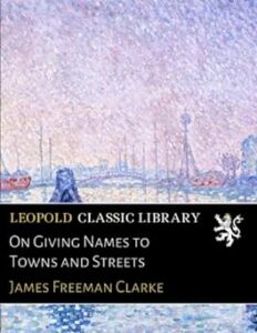 On Giving Names to Towns and Streets