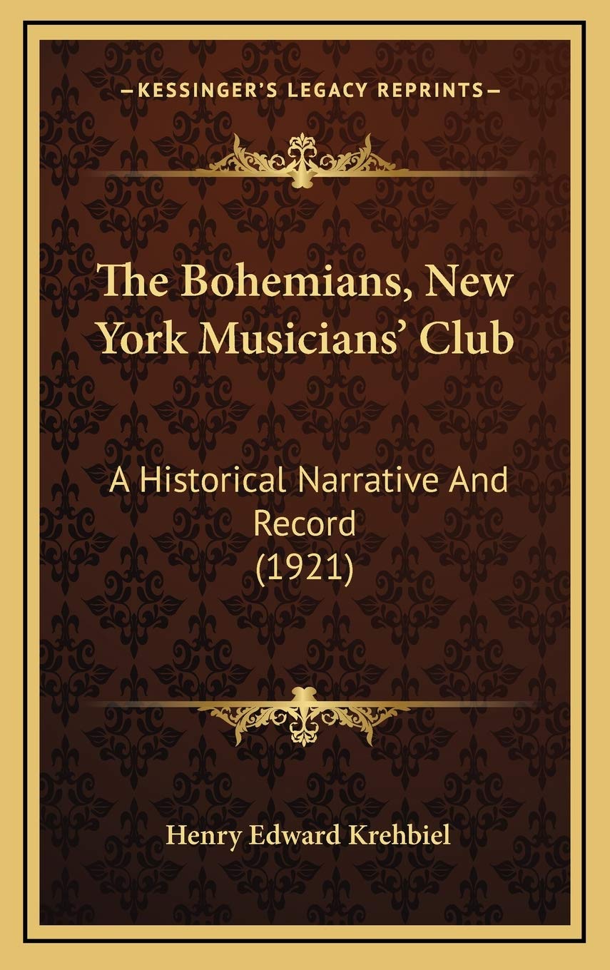 The Bohemians, New York Musicians' Club