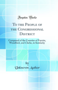 To the People of the Congressional District