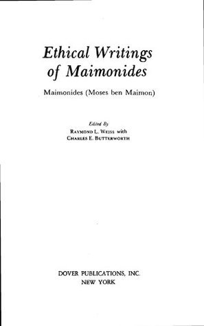 Ethical Writings of Maimonides