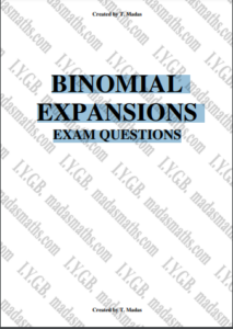 IB Math AA SL Binomial Theorem