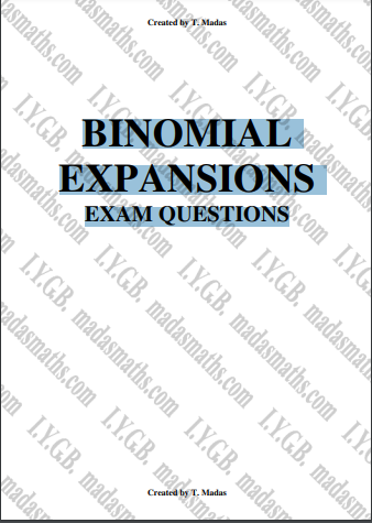 IB Math AA SL Binomial Theorem