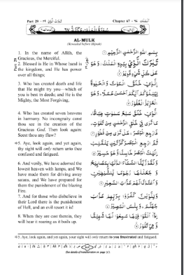 Surah Al Mulk English PDF