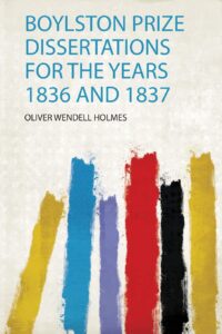 Boylston Prize Dissertations for the Years 1836 and 1837