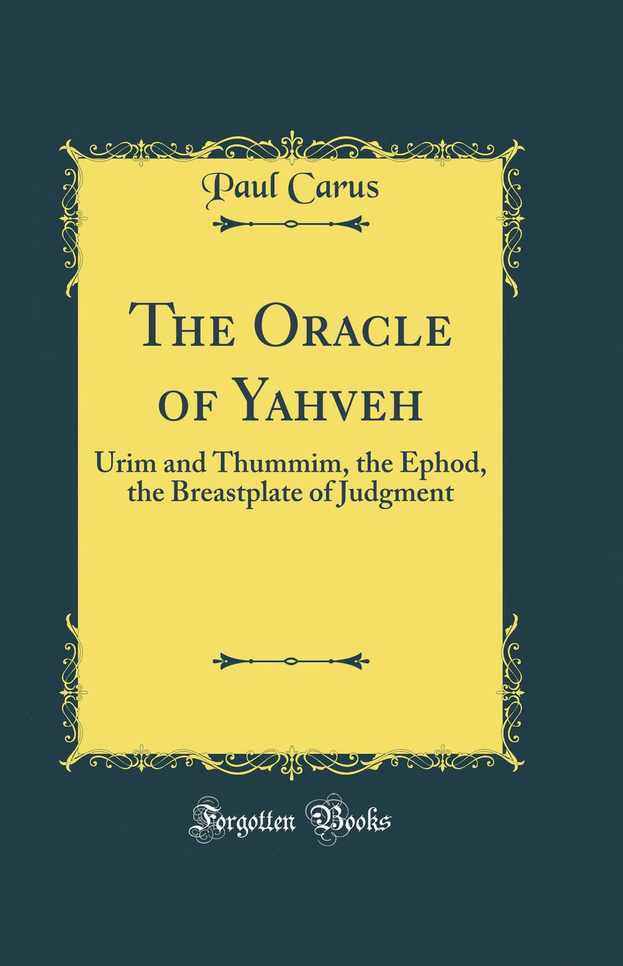 The Oracle of Yahveh
