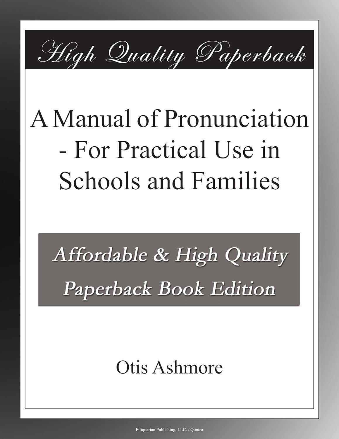 A Manual of Pronunciation