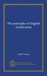 The principles of English versification