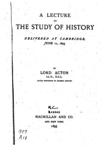 Cover of A Lecture on the Study of History