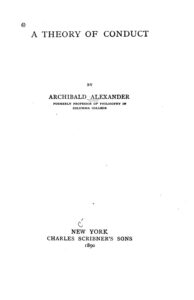 Cover of A Theory of Conduct