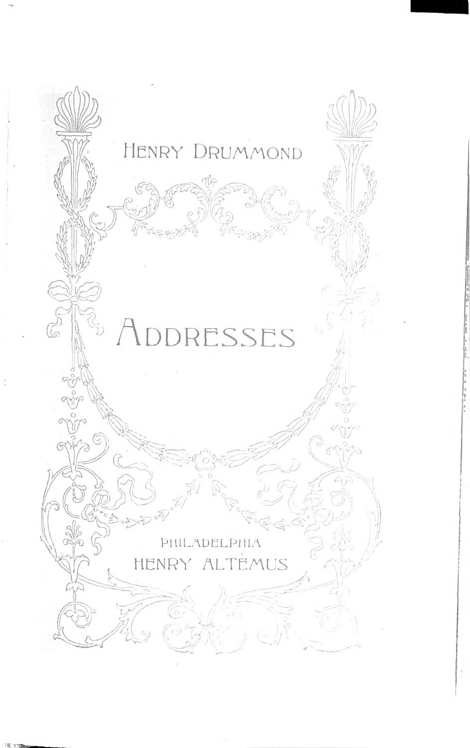Cover of Addresses