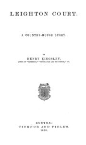 Cover of Leighton Court, a Country House Story