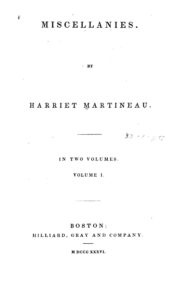 Cover of Miscellanies, Volume 1