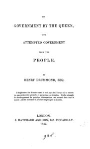 Cover of On Government by the Queen, and Attempted Government from the People