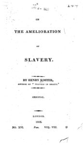 Cover of On the Amelioration of Slavery