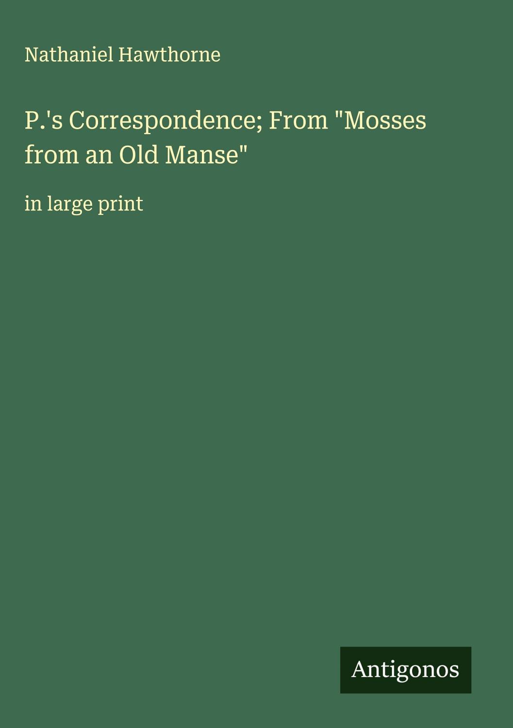 Cover of P.’s Correspondence