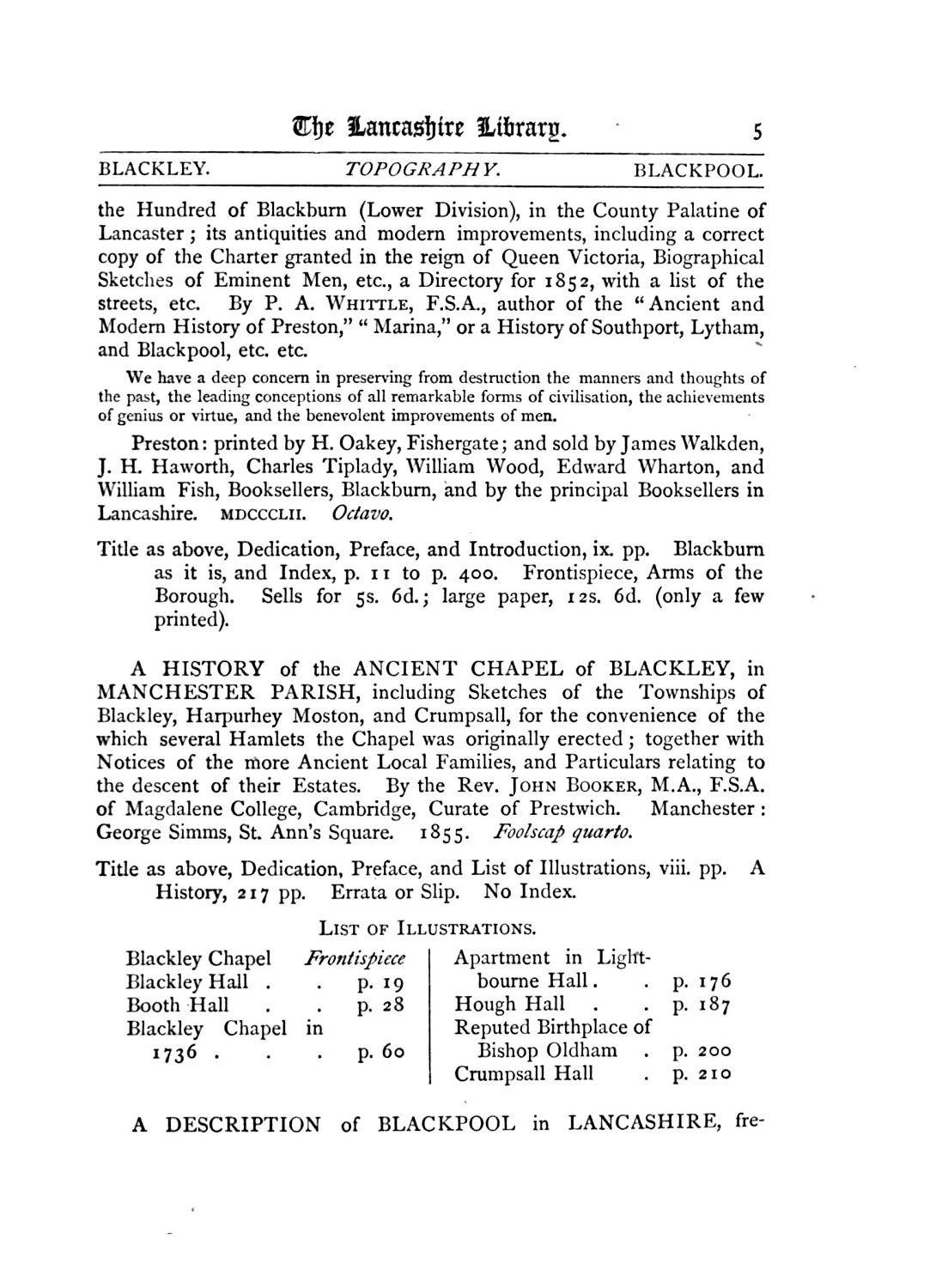 Cover of The Lancashire Library