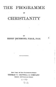 Cover of The Programme of Christianity