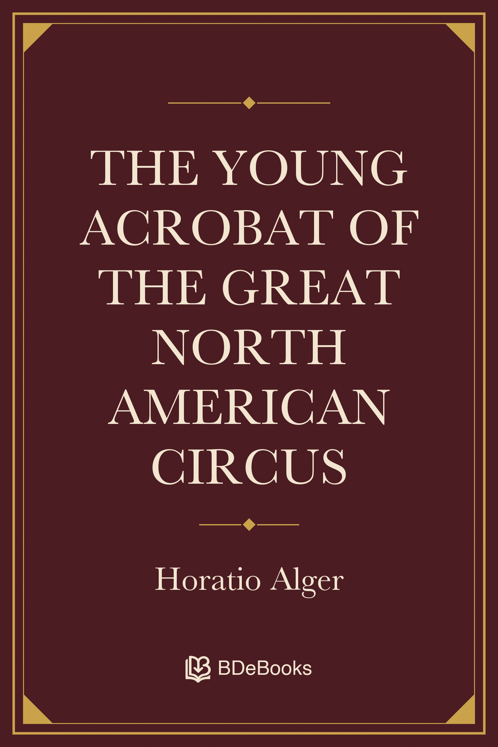 The Young Acrobat of the Great North American Circus by Jr. Horatio Alger. Original BDeBooks cover.