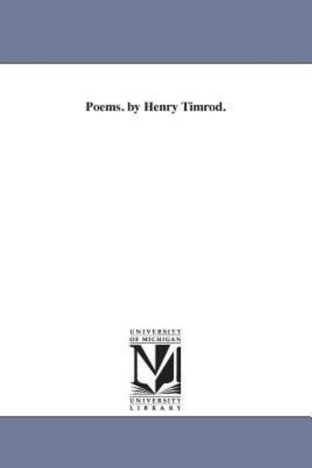 Cover of Verses from the Cotton Boll  Henry Timrod