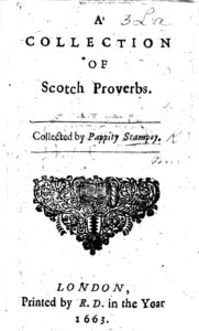 Cover of A Collection Of Scotch Proverbs