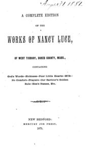 Cover of A Complete Edition of the Works of Nancy Luce