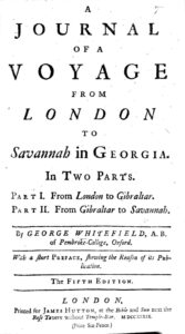 Cover of A Journal of a Voyage from London to Savannah in Georgia