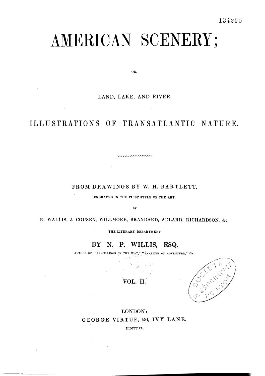 Cover of American Scenery, Vol. 1