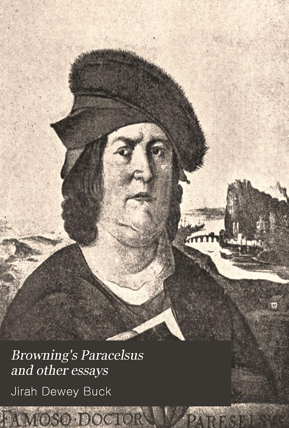 Cover of Browning’s Paracelsus and Other Essays