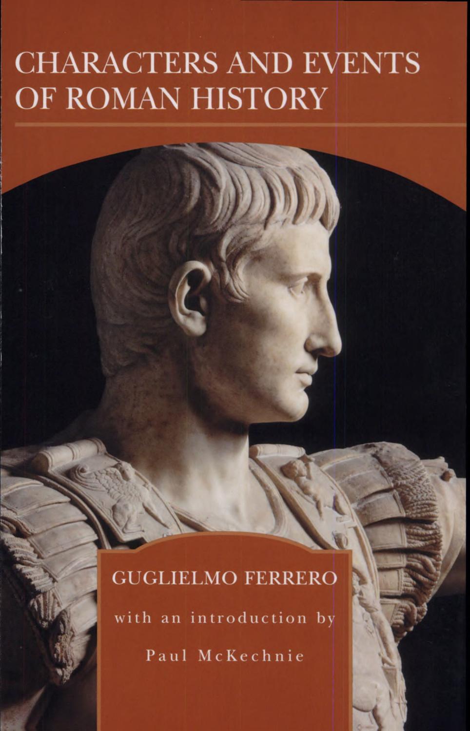Cover of Characters And Events Of Roman History