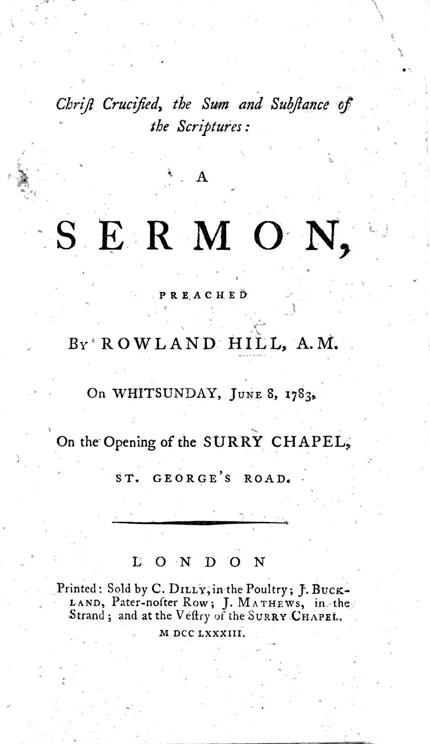 Cover of Christ Crucified, the Sum and Substance of the Scriptures