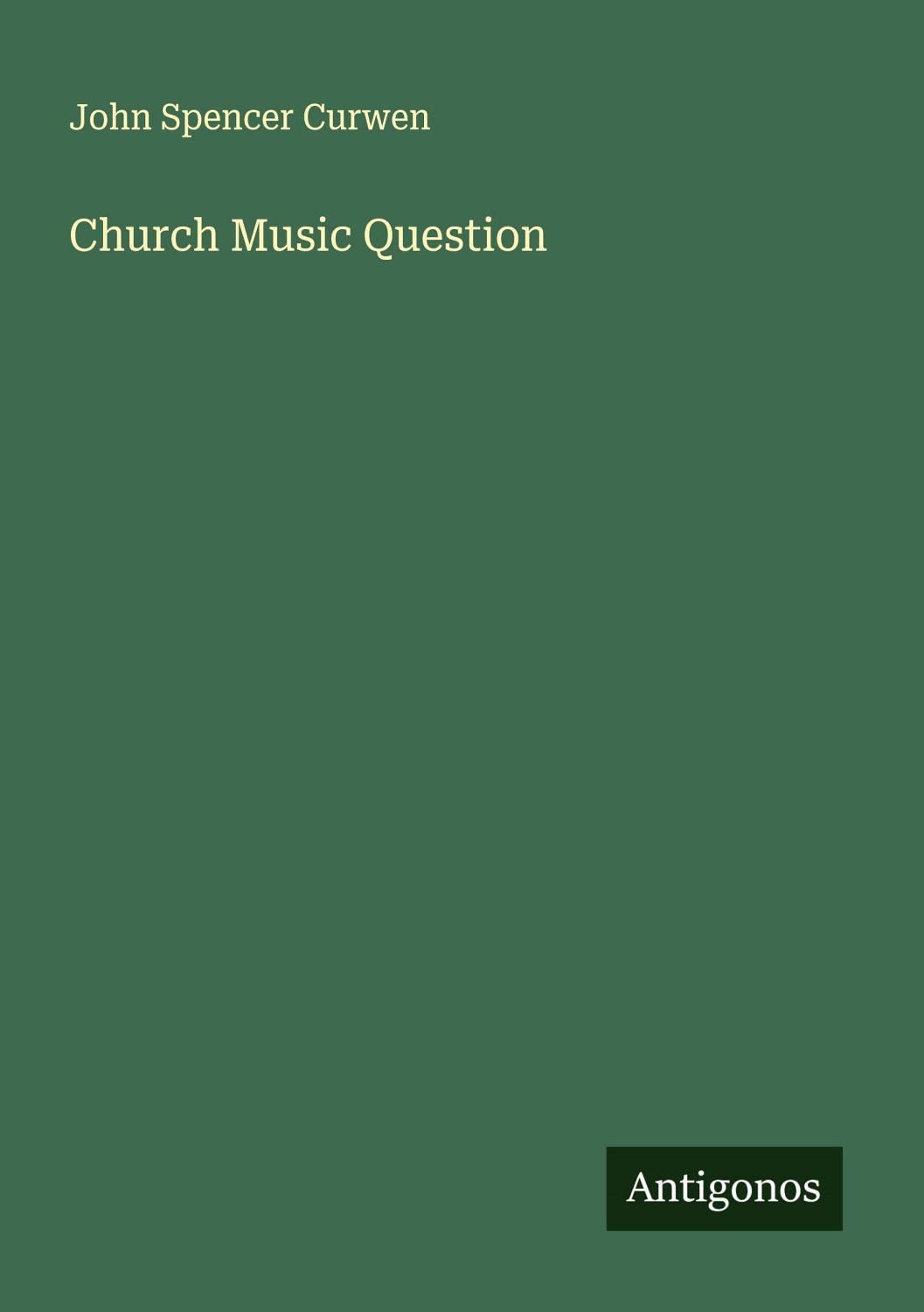 Cover of Church Music Question