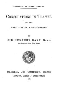 Cover of Consolations in Travel or the Last Days of a Philosopher