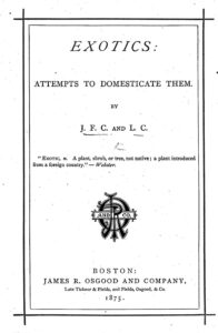 Cover of Exotics: Attempts To Domesticate Them